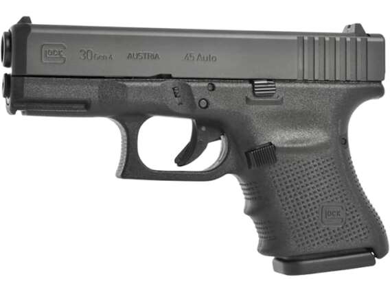 Glock 30 Gen 4 Semi-Automatic Pistol 45 ACP 3.78" Barrel 10-Round Black