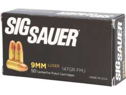 Sig Sauer Elite Performance Ammunition 9mm Luger 147 Grain Full Metal Jacket