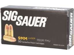 Browning FMJ Ammunition 9mm Luger 115 Grain Full Metal Jacket