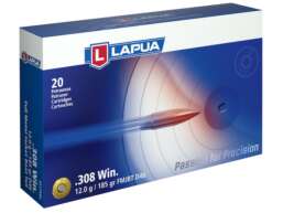 Lapua Ammunition 308 Winchester 185 Grain Full Metal Jacket Box of 20