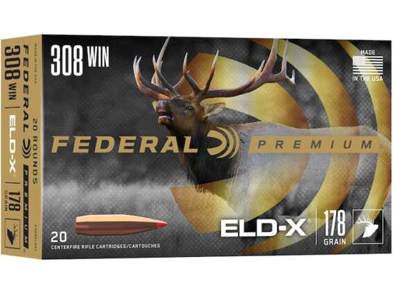 Federal Premium Ammunition 308 Winchester 178 Grain Hornady ELD-X Polymer Tip Box of 20