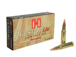 Hornady Custom Lite Ammunition 308 Winchester 125 Grain SST Polymer Tip Box of 20