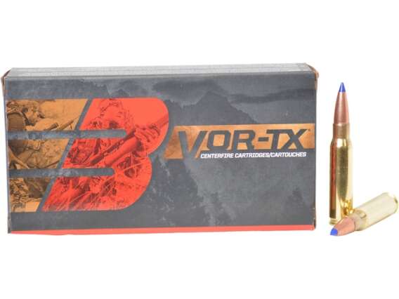 Barnes VOR-TX Ammunition 308 Winchester 130 Grain TTSX Polymer Tipped Spitzer Boat Tail Lead-Free Box of 20