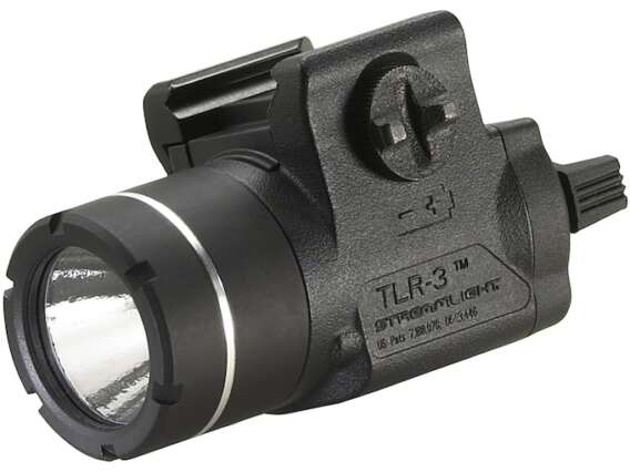 Streamlight TLR-3 Weapon Light LED with 3V CR2 Battery for Glock or Picatinny Rails Polymer Matte