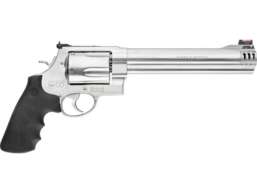 "Discover power and versatility with the Smith & Wesson Model 350 Revolver. Chambered in 350 Legend, 7.5" barrel, 7-round capacity. Stainless steel with a sleek black finish."