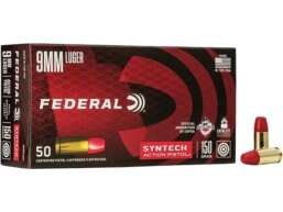 Federal Syntech Action Pistol Ammunition 9mm Luger 150 Grain Total Synthetic Jacket