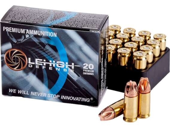 Lehigh Defense XD Ammunition 9mm Luger 90 Grain Xtreme Defense Lead Free Box of 20