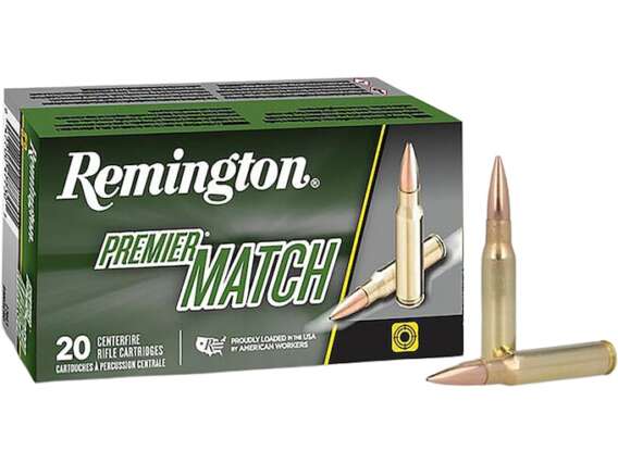 Remington Premier Match Ammunition 308 Winchester 175 Grain Sierra MatchKing Hollow Point Box of 20