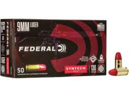 Federal Syntech PCC Ammunition 9mm Luger 130 Grain Total Synthetic Jacket