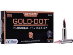 Speer Gold Dot Ammunition 308 Winchester 150 Grain Gold Dot Bonded Soft Point Box of 20