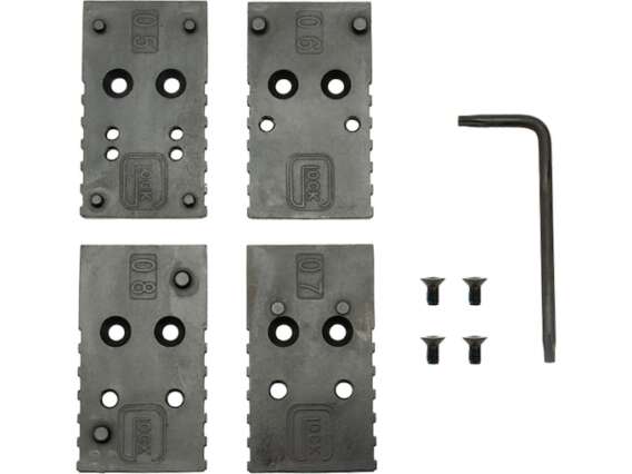 Glock MOS Adapter Plate Set 02 40 S&W nDLC G22 Gen 5, G23 Gen 5, G35 Gen 4 MOS