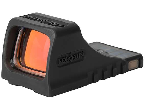 Holosun SCS-MOS Reflex Sight 1x Selectable Reticle Solar/Battery Powered for Glock MOS Matte