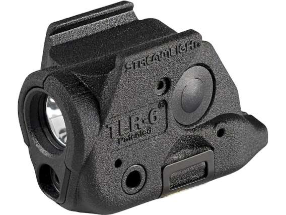 Streamlight TLR-6 Weapon Light for Glock 43X MOS, 48 MOS LED and Red Laser with 2 CR 1/3N Batteries Polymer Black