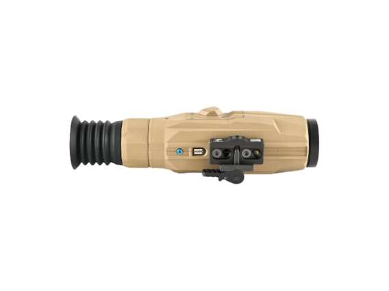 InfiRay Outdoor RICO ALPHA Thermal Rifle Scope 3x 50mm 640x480 Resolution Weaver-Style Mount Tan