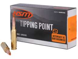 HSM Tipping Point 2 Ammunition 308 Winchester 165 Grain Hornady SST Polymer Tip Box of 20