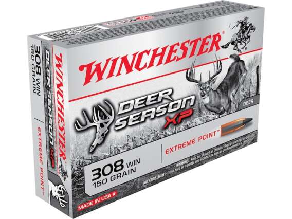 Winchester Deer Season XP Ammunition 308 Winchester 150 Grain Extreme Point Polymer Tip