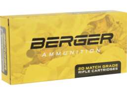 Berger Match Grade Ammunition 308 Winchester 175 Grain OTM Tactical Box of 20