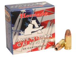 Hornady American Gunner Ammunition 9mm Luger 115 Grain XTP Jacketed Hollow Point