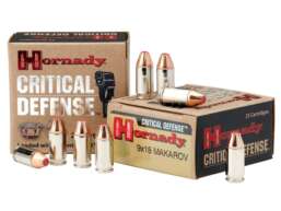 Hornady Critical Defense Ammunition 9x18mm (9mm Makarov) 95 Grain FTX Box of 25