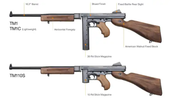 Auto-Ordnance M1C Semi-Automatic Centerfire Rifle 45 ACP 16.5